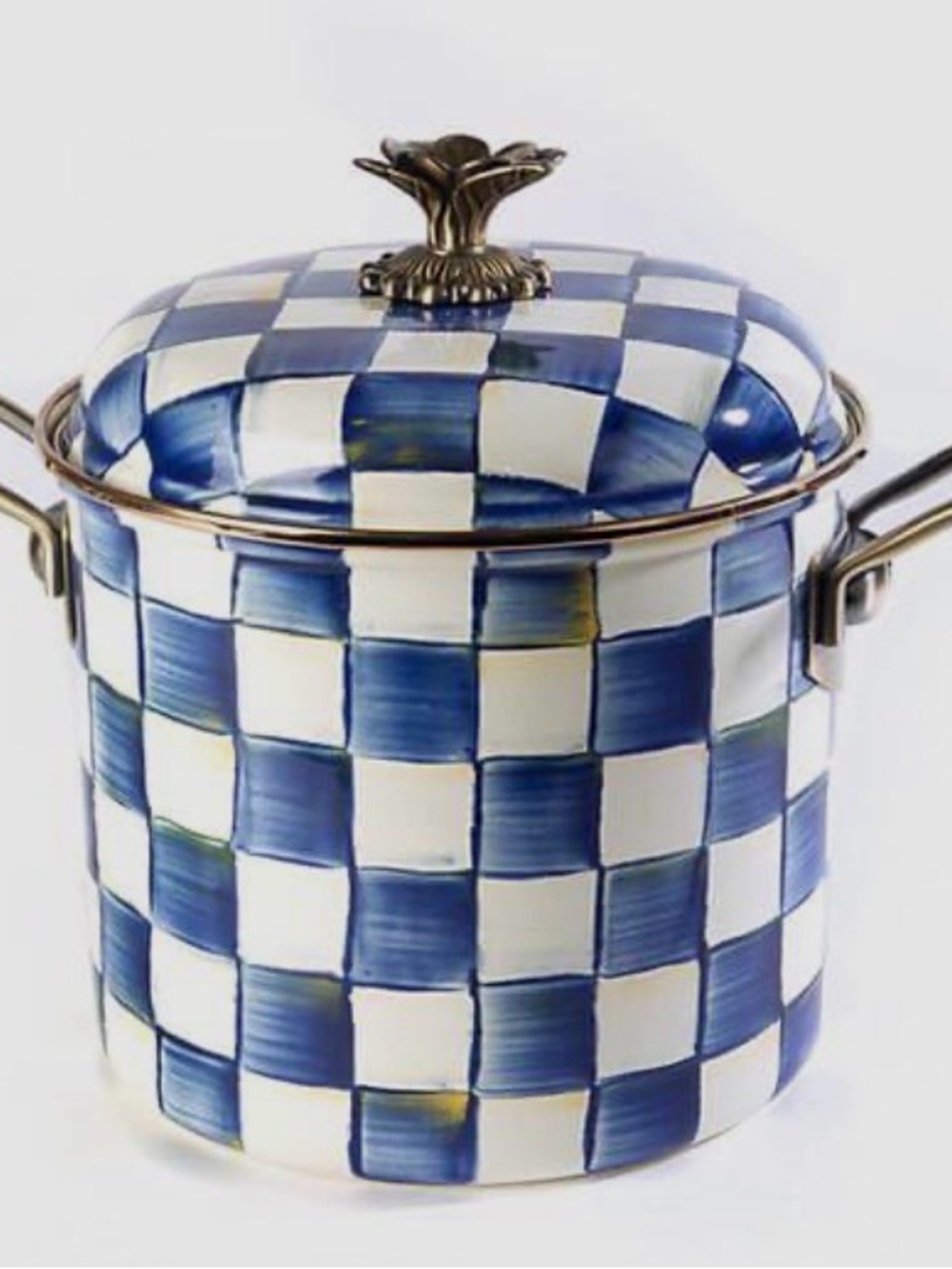 ISO Mackenzie Childs Royal check stock pot